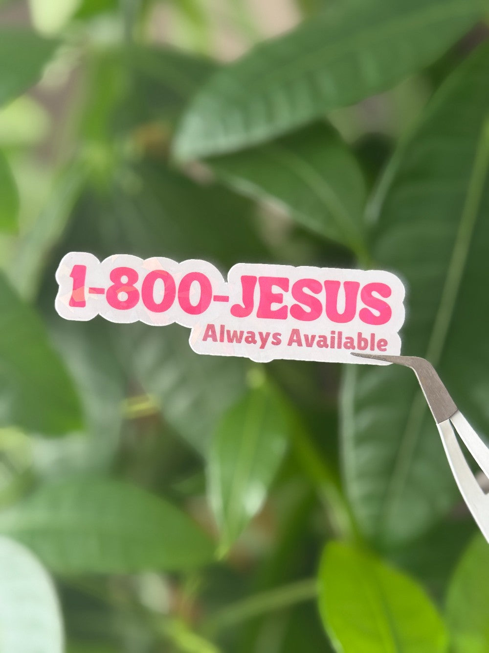 Sticker 1-800-JESUS|7419