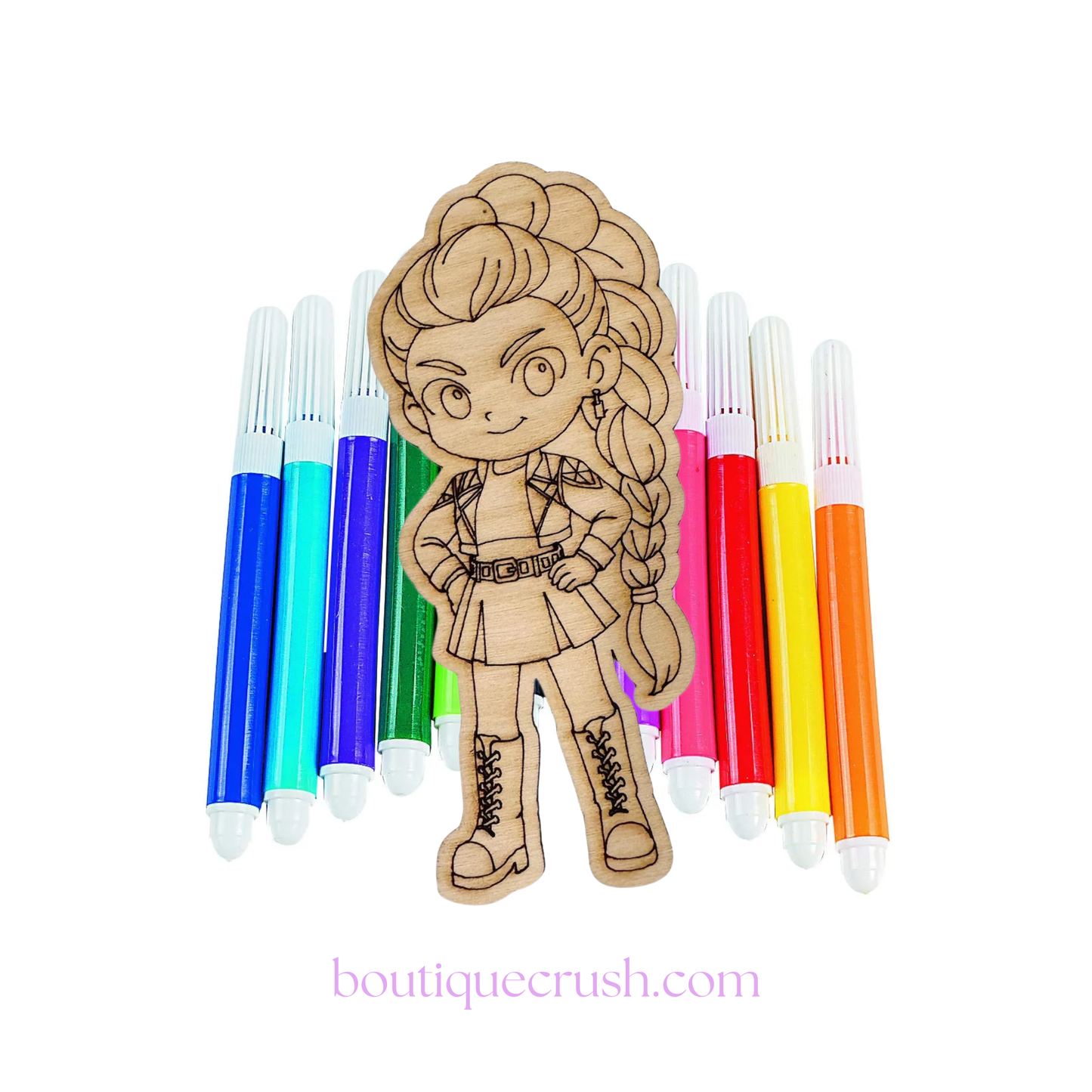 Color Your Own Keychain - Rumi