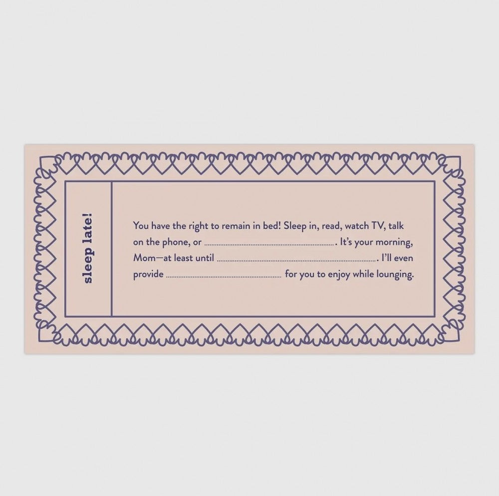 Fill in the Love - Mom Vouchers|4813