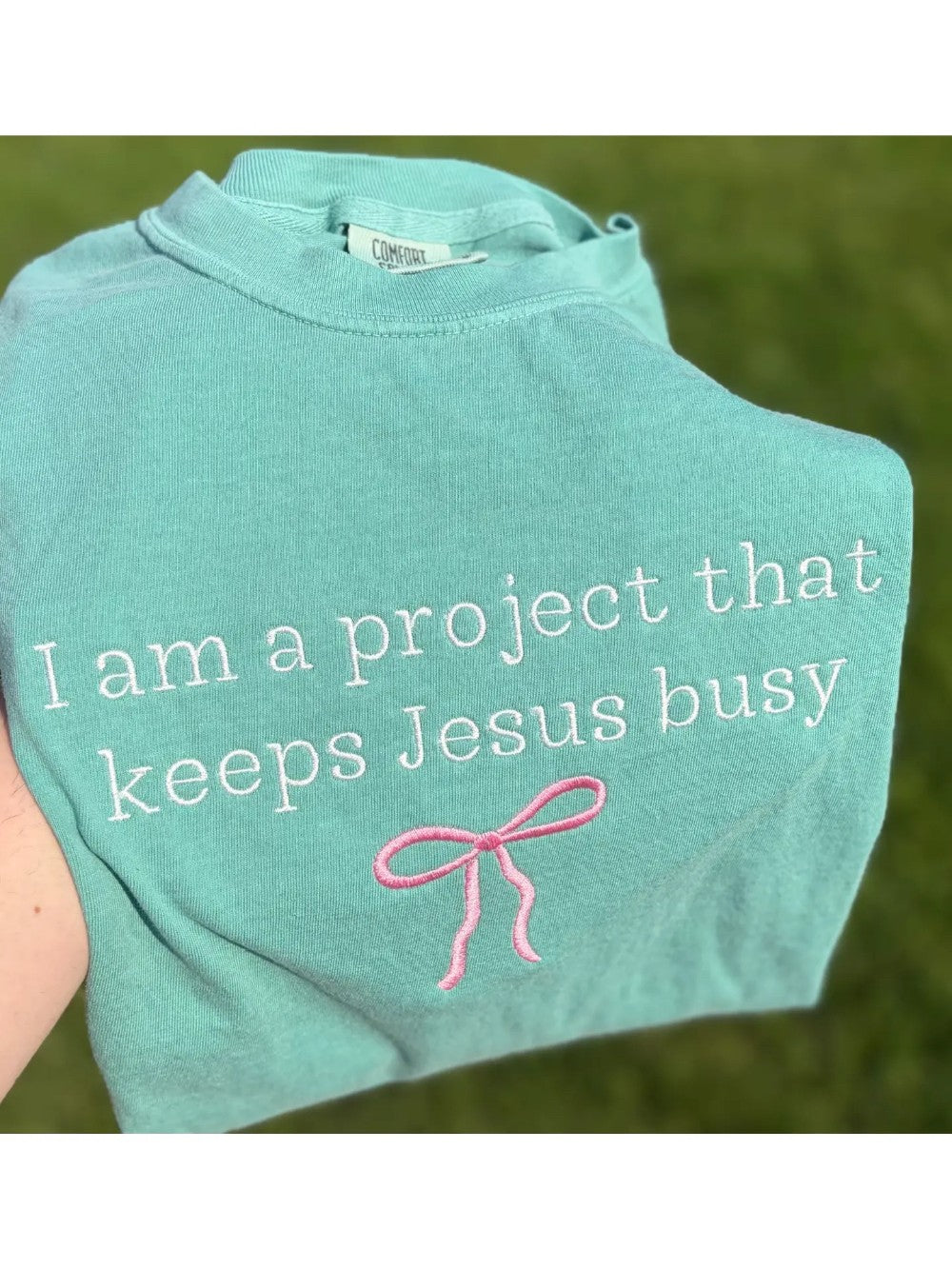 I Am A Project Embroidered Tee|8759