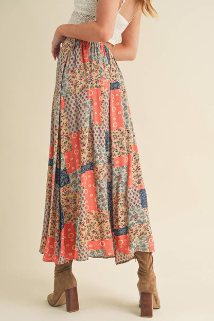 Print Skirt|7565