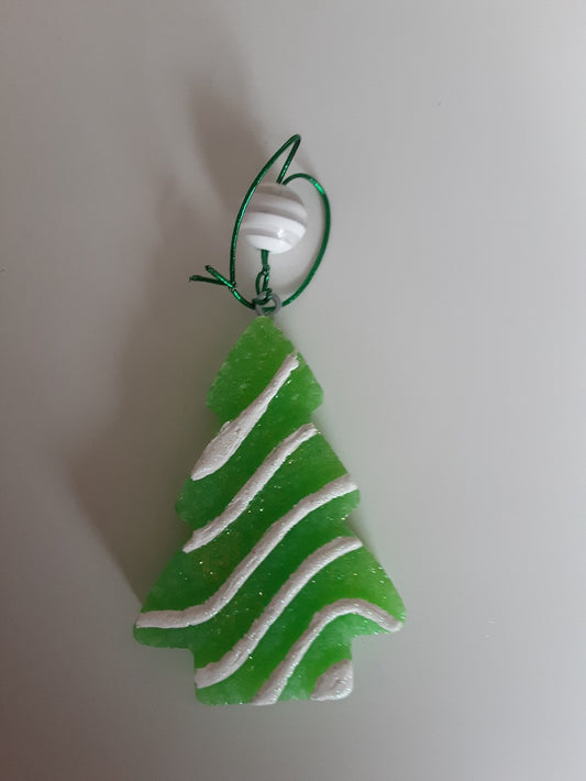 CAR FRESHIE-TREE WHITE GLITTER|1757