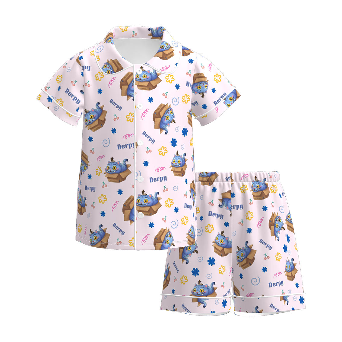 KPop PJ Shorts Set