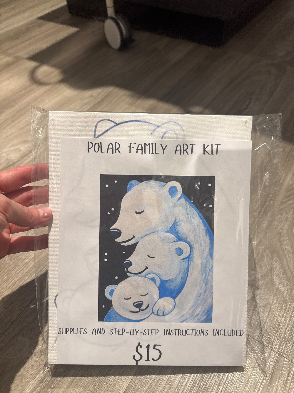 Polar family acrylic art kit|1989