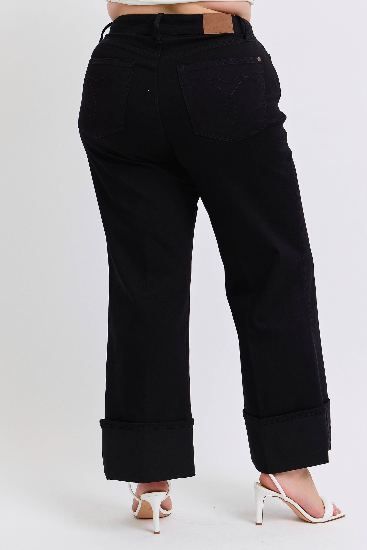 PLUS HW Retro Wide Cuffed Leg Judy Blue