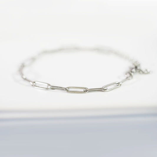The Vault Paperclip Bracelet - Silver|1304
