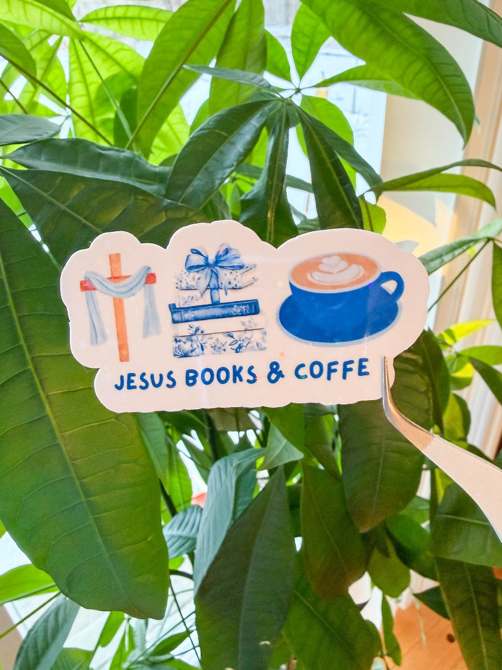 Sticker Jesus Books & Coffee|7415