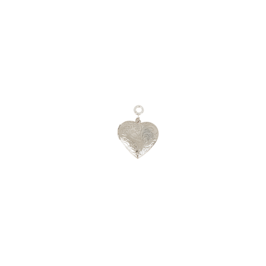 Heart Locket Charm - Silver|1411