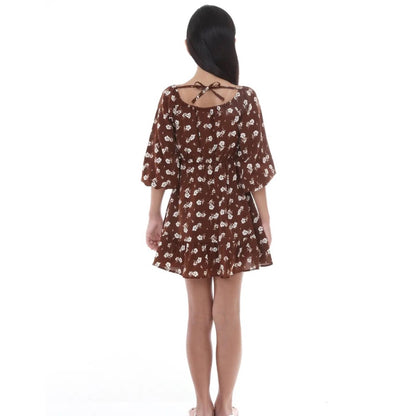 Tween Long-Sleeve Floral Sweetheart Dress|9295