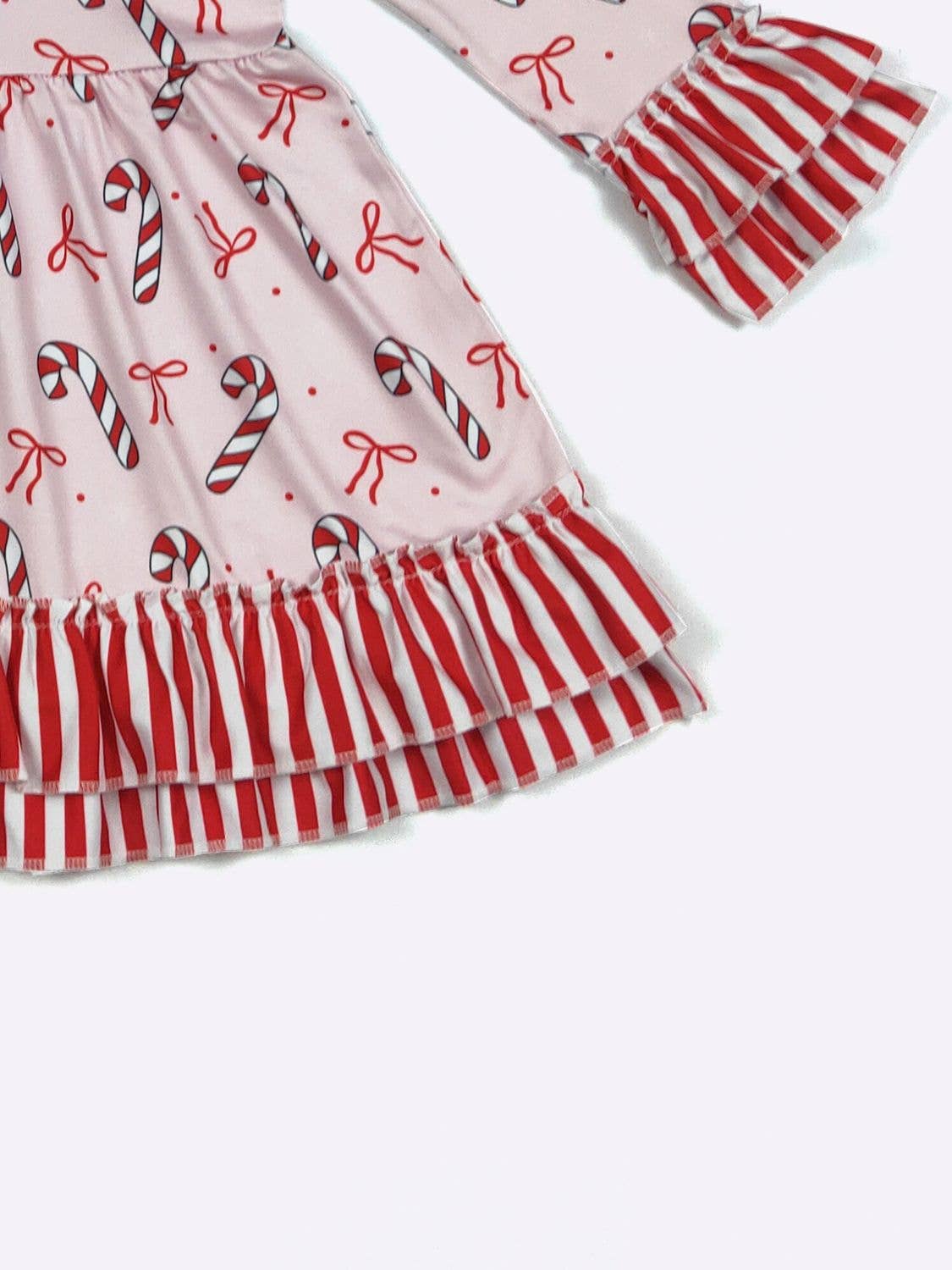 Stripes & Bows Girls Dress