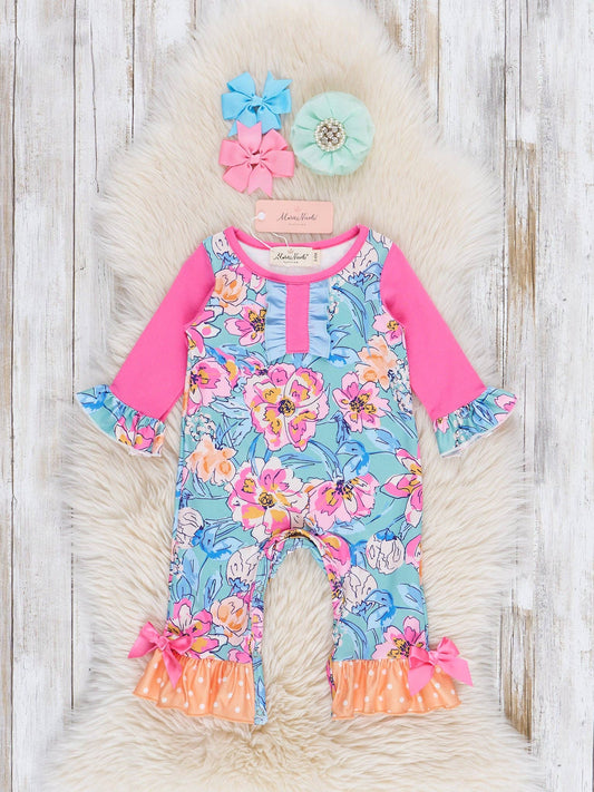Floral Daydream Ruffle Romper