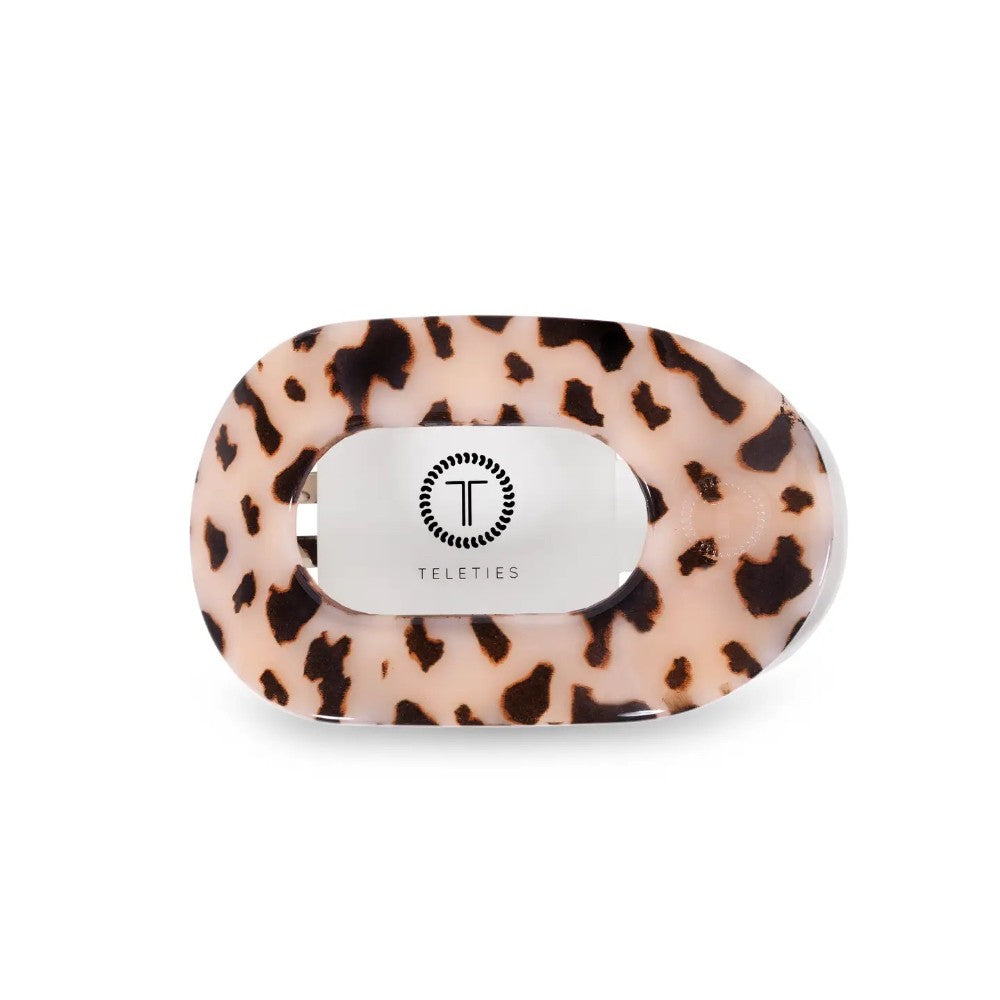 Round Flat Hair Clip | Blonde Tortoise|8410