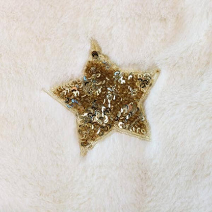 Sequin Star Furry Vest