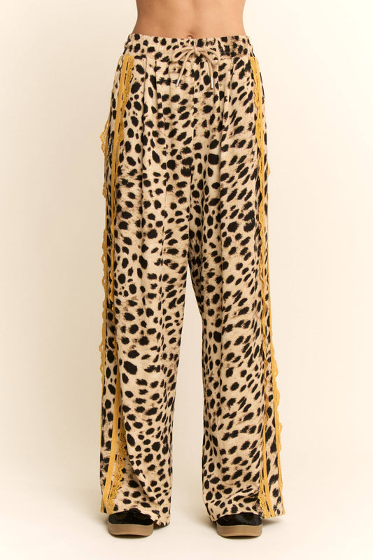The Lacey Leopard Ribbon Pants
