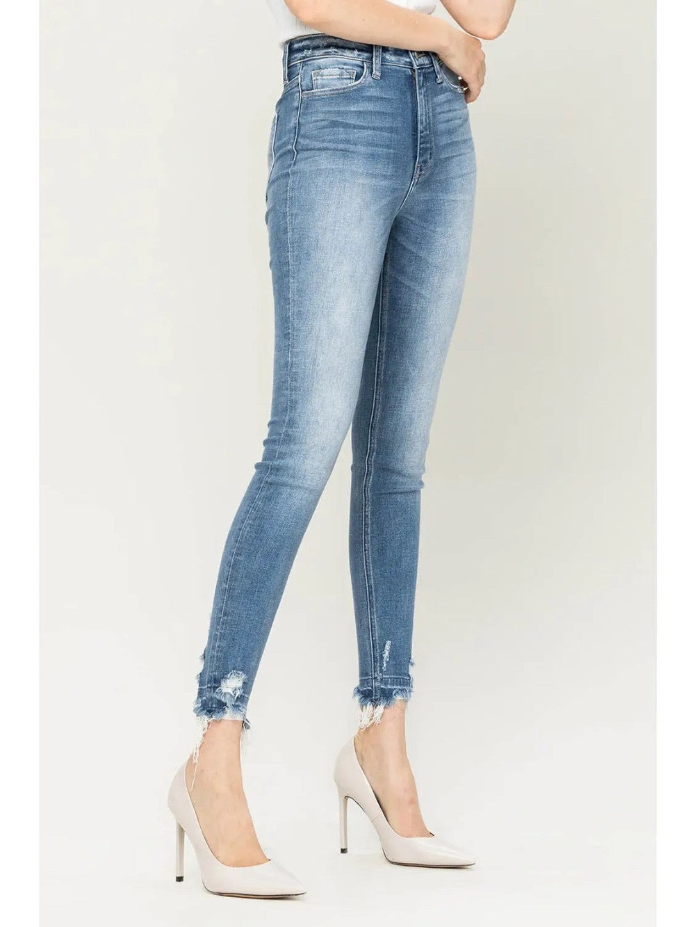 High Rise Ankle Skinny Jeans|7281
