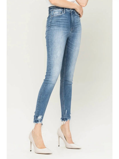 High Rise Ankle Skinny Jeans|7281