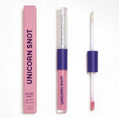Quiet Riot | Baby Pink-Hush | Glitter Lip Duo | Lip Paint|8958