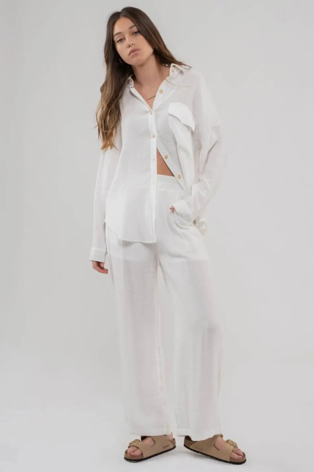 Meg White Button Down|2363