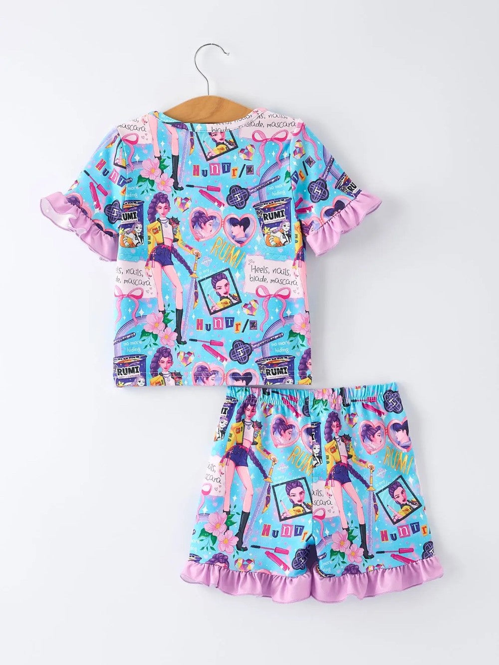 Kpop Ruffle Jammie Set|7949