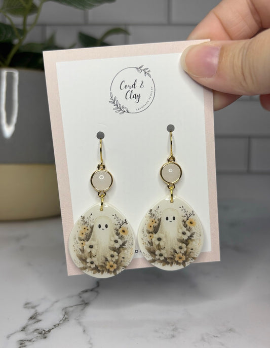 Flowery Ghost Dangles|1513