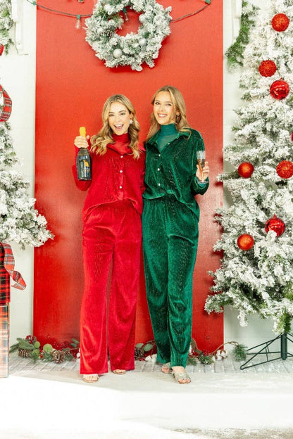 Velvet Red All Day Pants