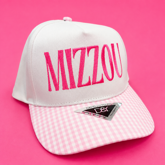 MIZZOU Pink Gingham Bill Hat|8774