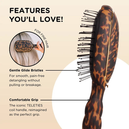 Detangler Hair Brush For Fine Hair - Tortoise|8345