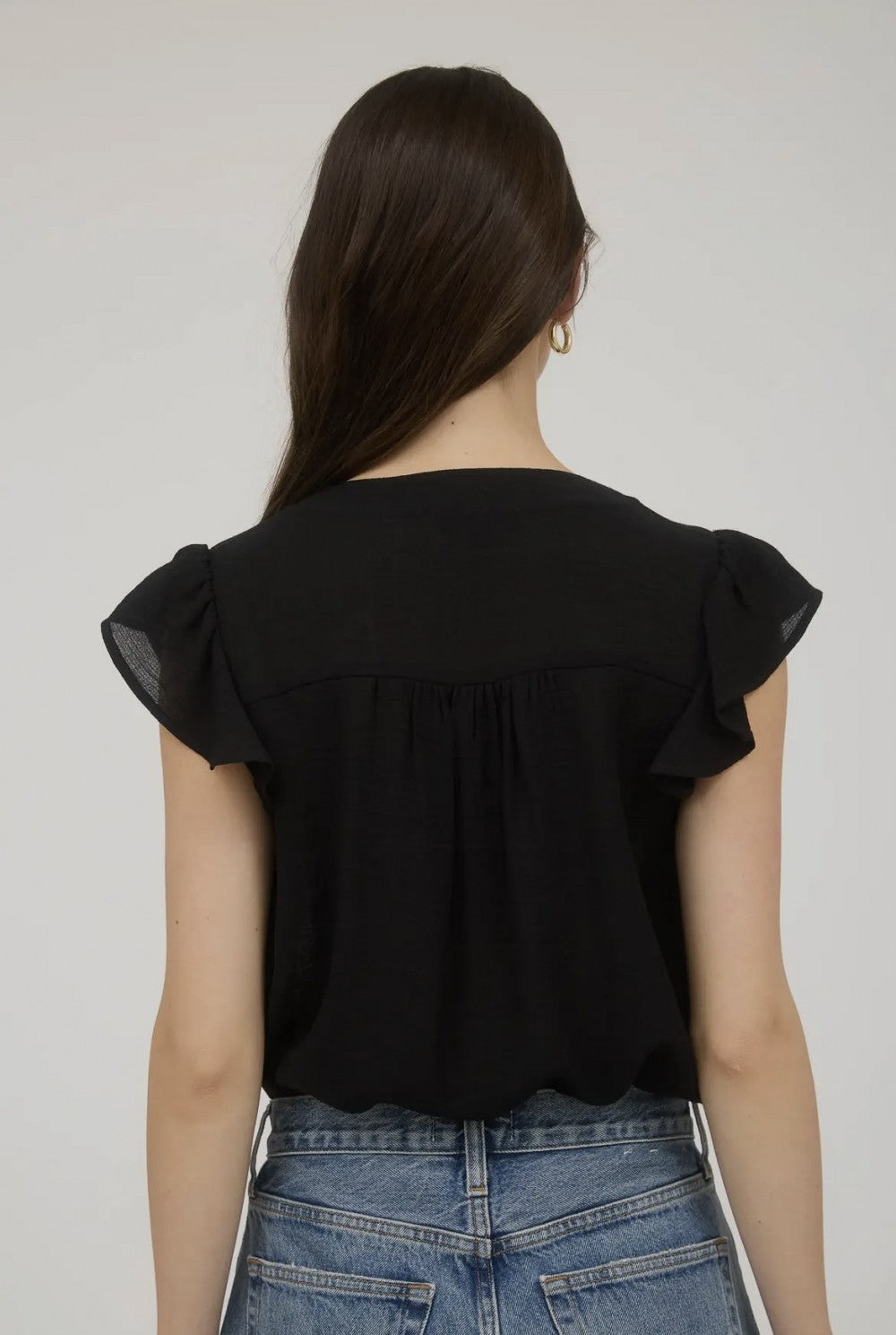 Floral Embroidery Short Sleeve|1868