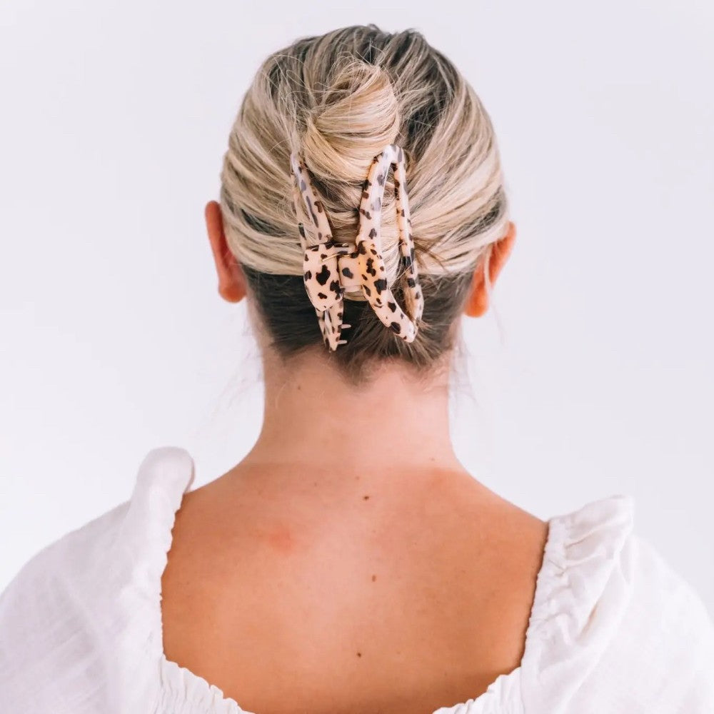 Open Hair Clip | Large | Blonde Tortoise|4722