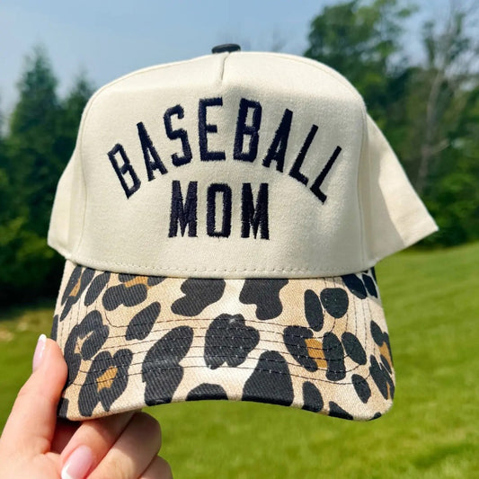 Baseball Mom Leopard Hat PREORDER|5685