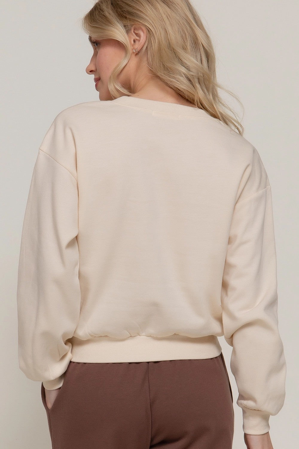 Ash Crop Sweatshirt|7369