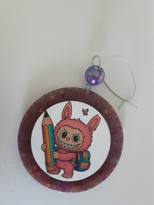CAR FRESHIE-LABUBU SCHOOL PURPLE|1392