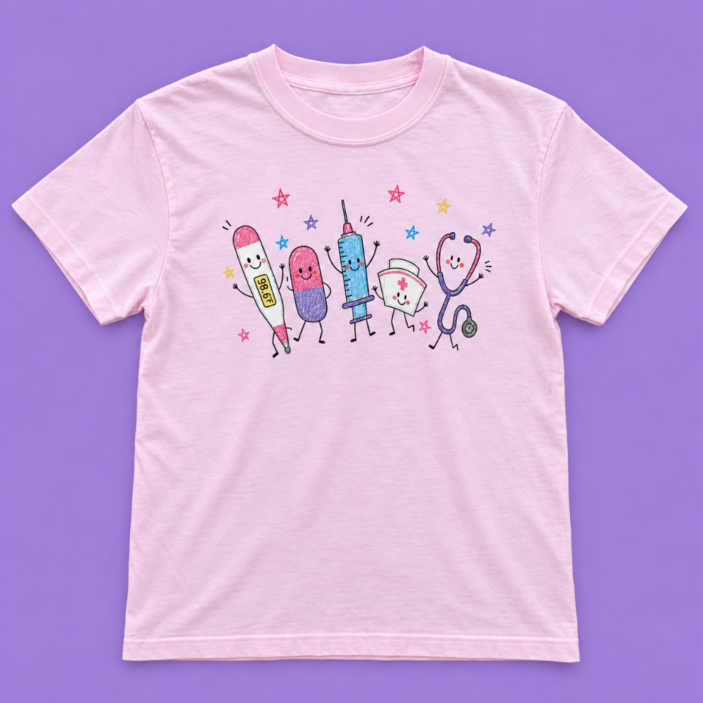 School Nurse Doodle Tee|9020