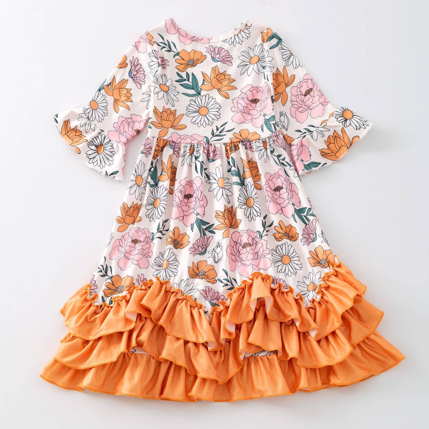 Harvest Blossom Maxi Girls Dress