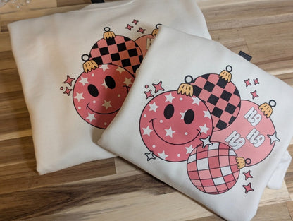 Christmas Retro Ornaments Crewneck Sweatshirt|2300