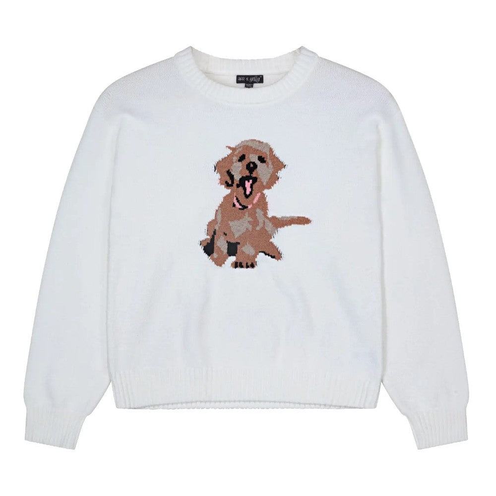 Tween Longsleeve Golden Doodle Sweater|9299