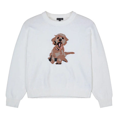 Tween Longsleeve Golden Doodle Sweater|9299