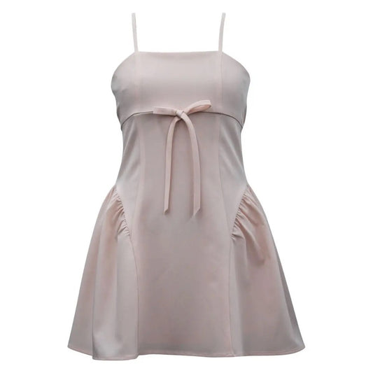 Tween Side Shirred Bow Front Dress|7648