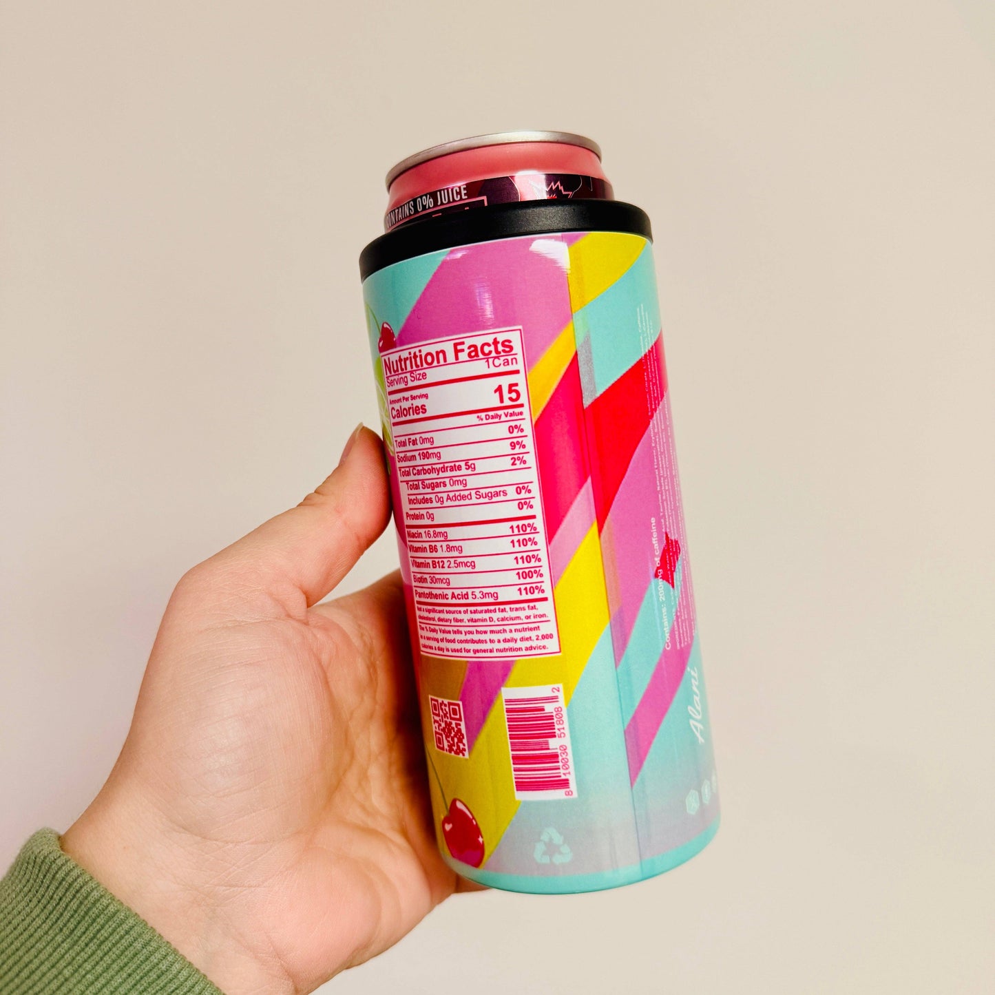 Slim Can Cooler Cherry Energy