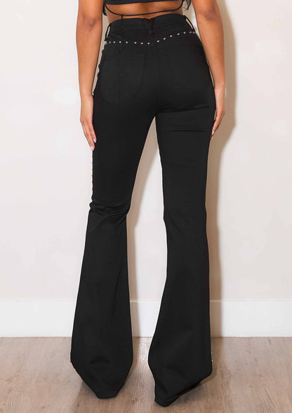 Miley Flare Jeans With Studs