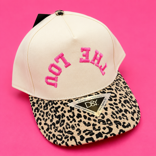 THE LOU Upside Down Leopard & Pink Hat|8778