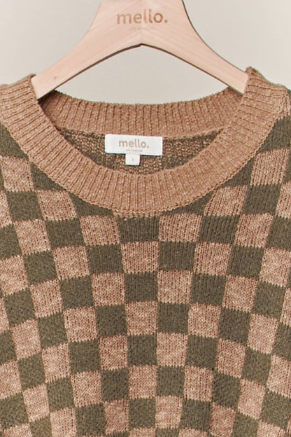 Checker Knit Sweater