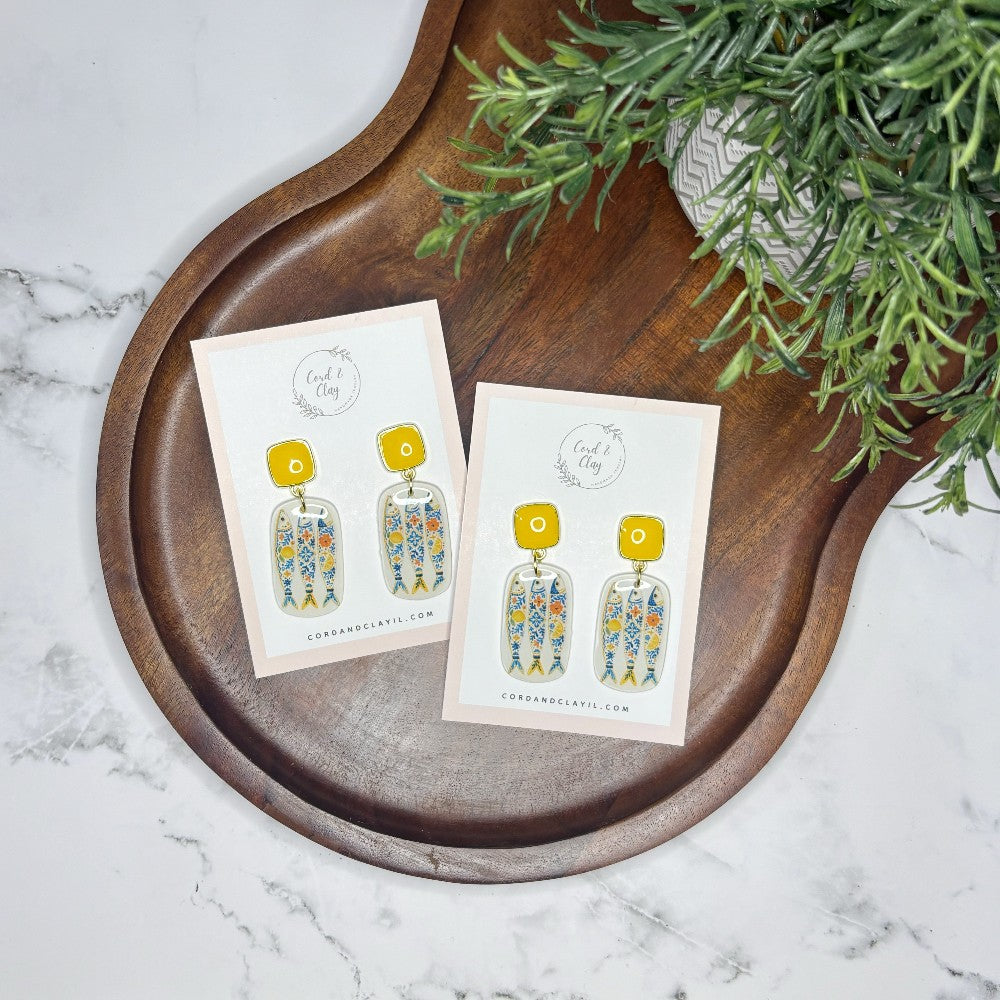 Floral Sardine Dangles|8799