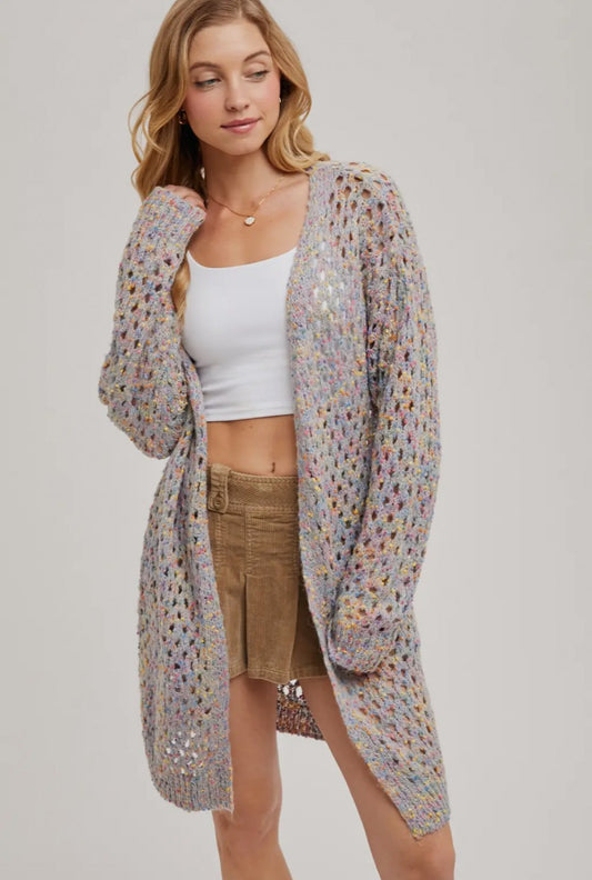 Open Knit Cardigan|913