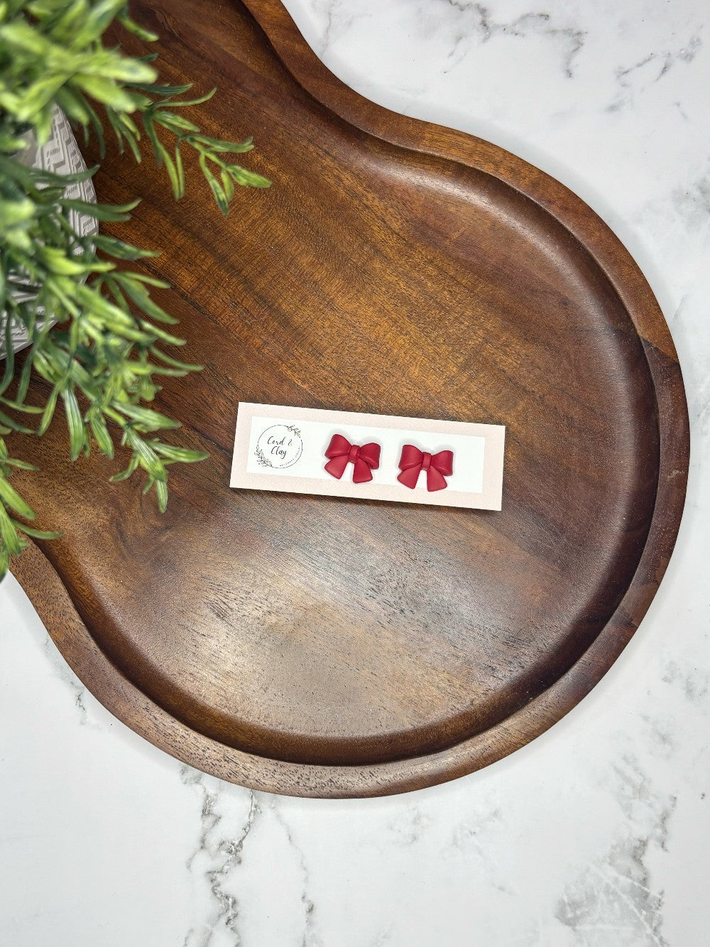 Red Bow Studs NF|7942
