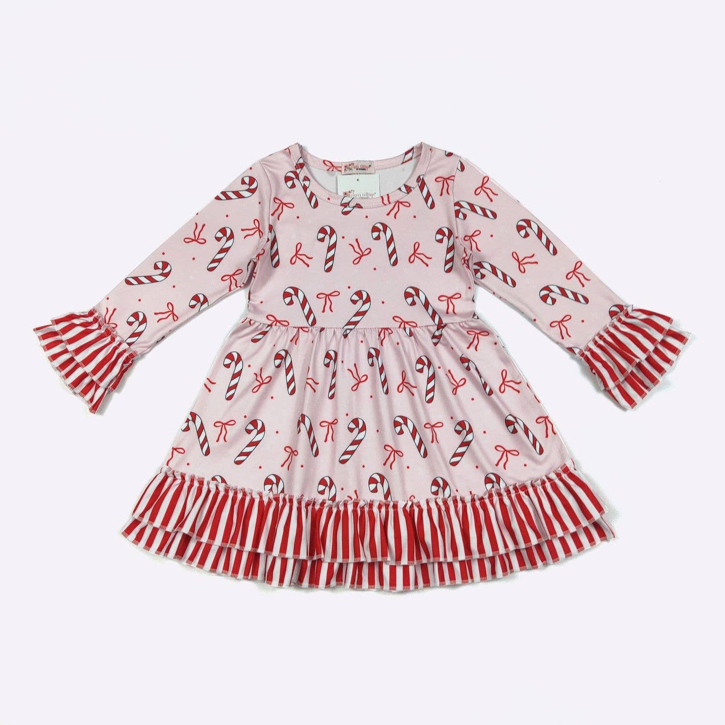 Stripes & Bows Girls Dress