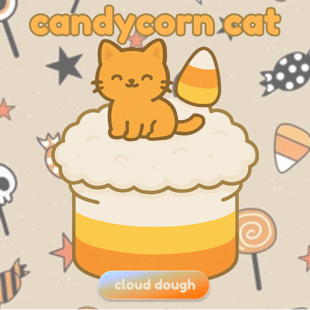 SALE Candy Corn Cat Charm Cloud|1852
