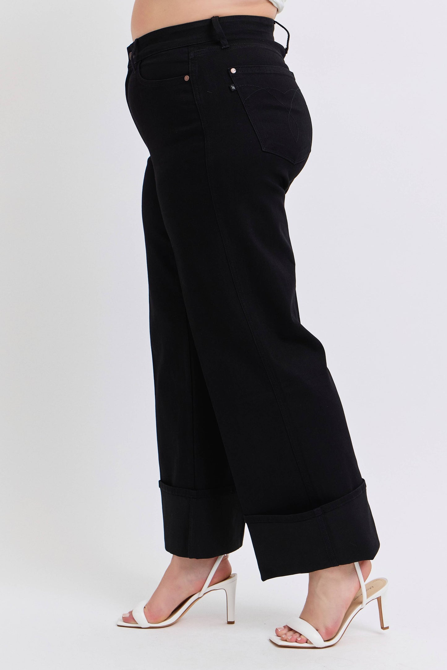 PLUS HW Retro Wide Cuffed Leg Judy Blue