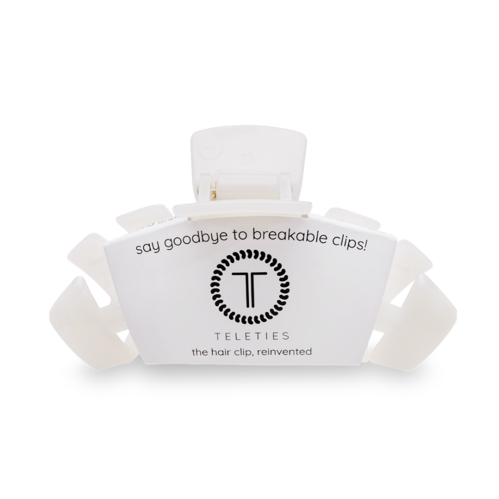 Classic Hair Clip | Large | Coconut White|8267