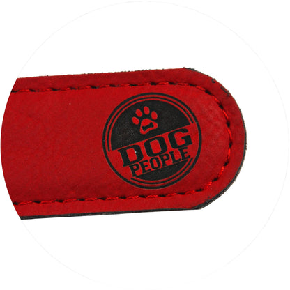 L/XL Woof - 30" PU Leather Pet Collar